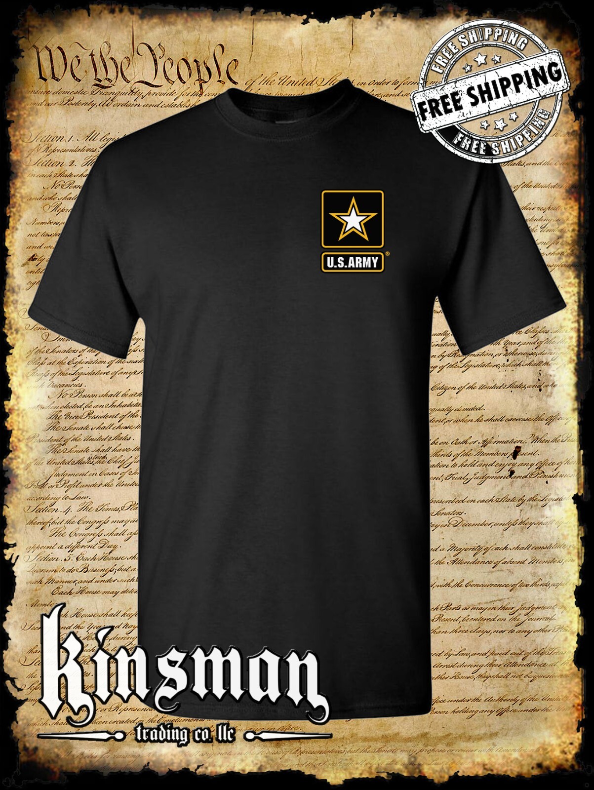 US Army Logo Crest T-Shirt / United States of America Military Official Licensed gallery