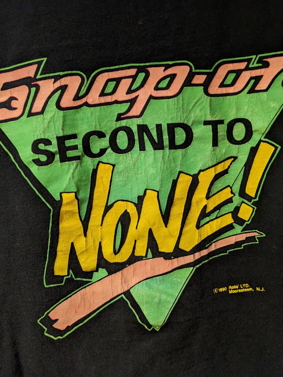 Vintage 1990 Snap-On Tools Second to None Two Tone Black Medium T-Shirt gallery