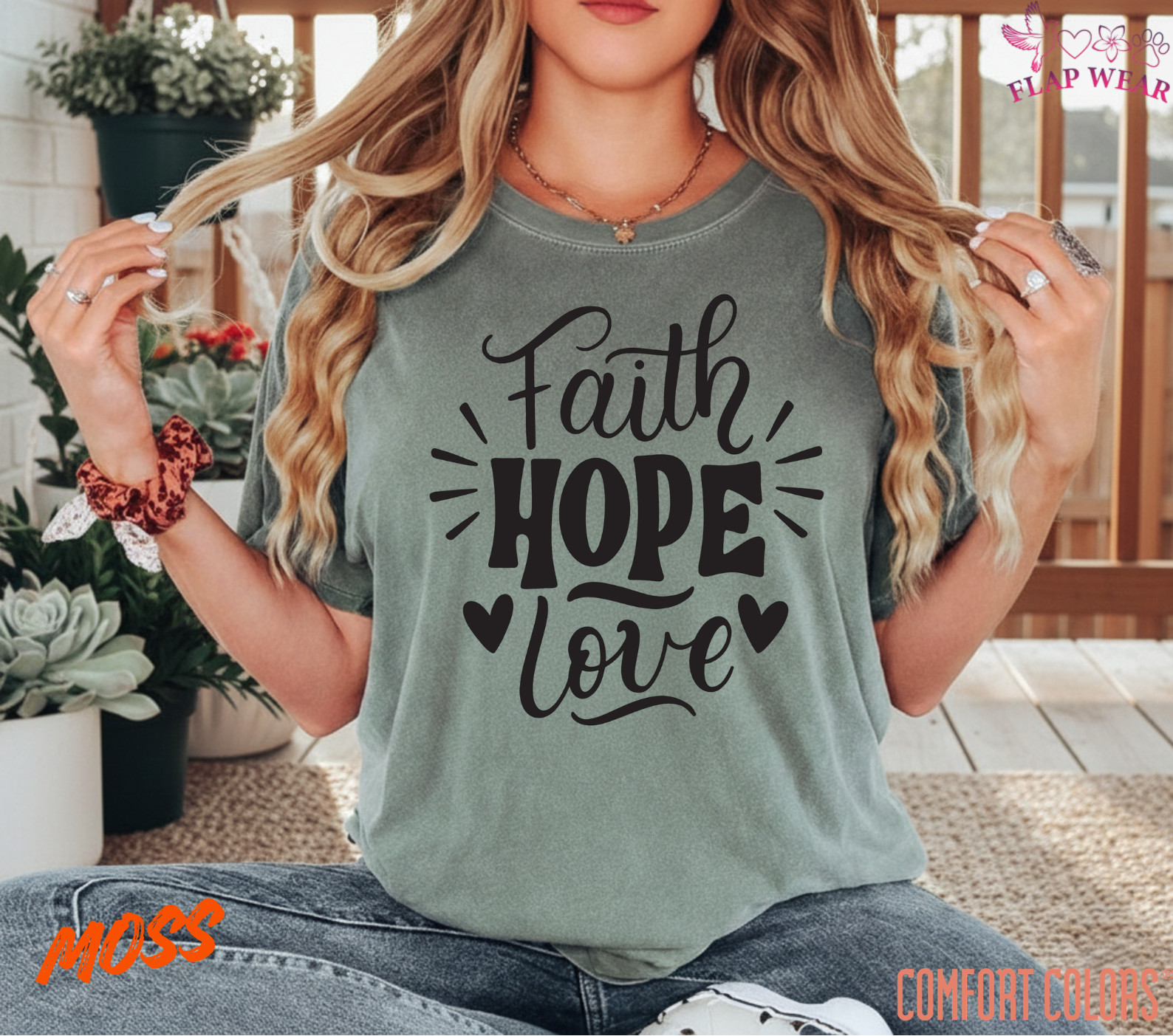 Unisex Retro Faith Hope T-Shirt, Men T shirt,Women T shirt Gift Religion Top gallery