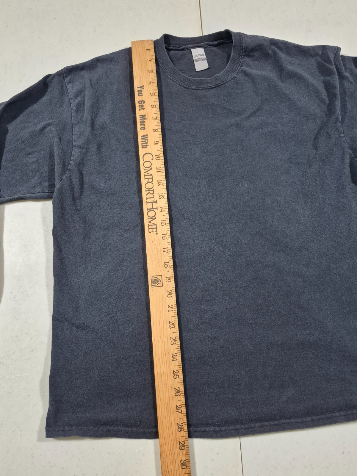 Gildan Mens XL Black Ultra Cotton Long Sleeve Shirt, see measurements gallery