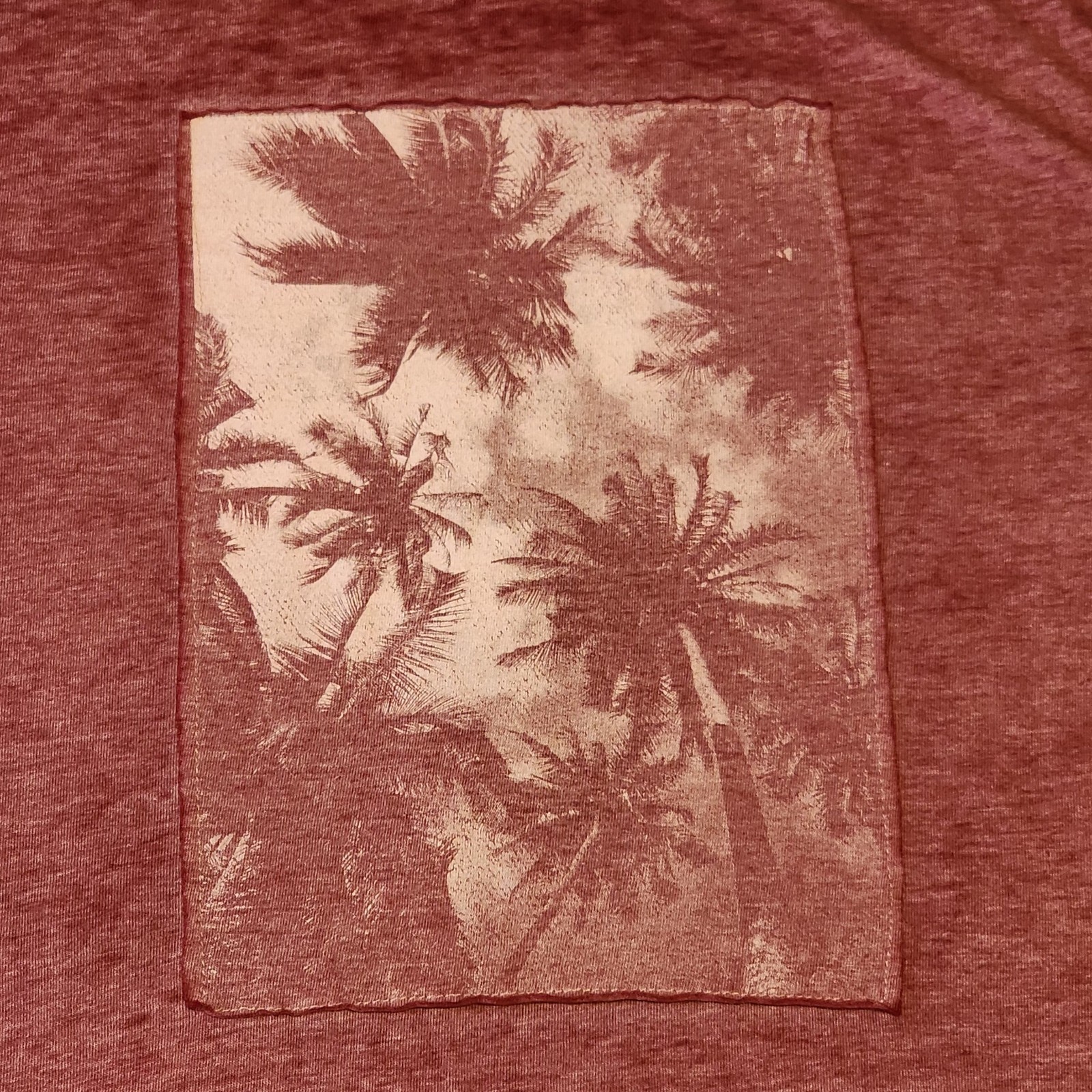 Red Men's Express Palm tree T-shirt gallery