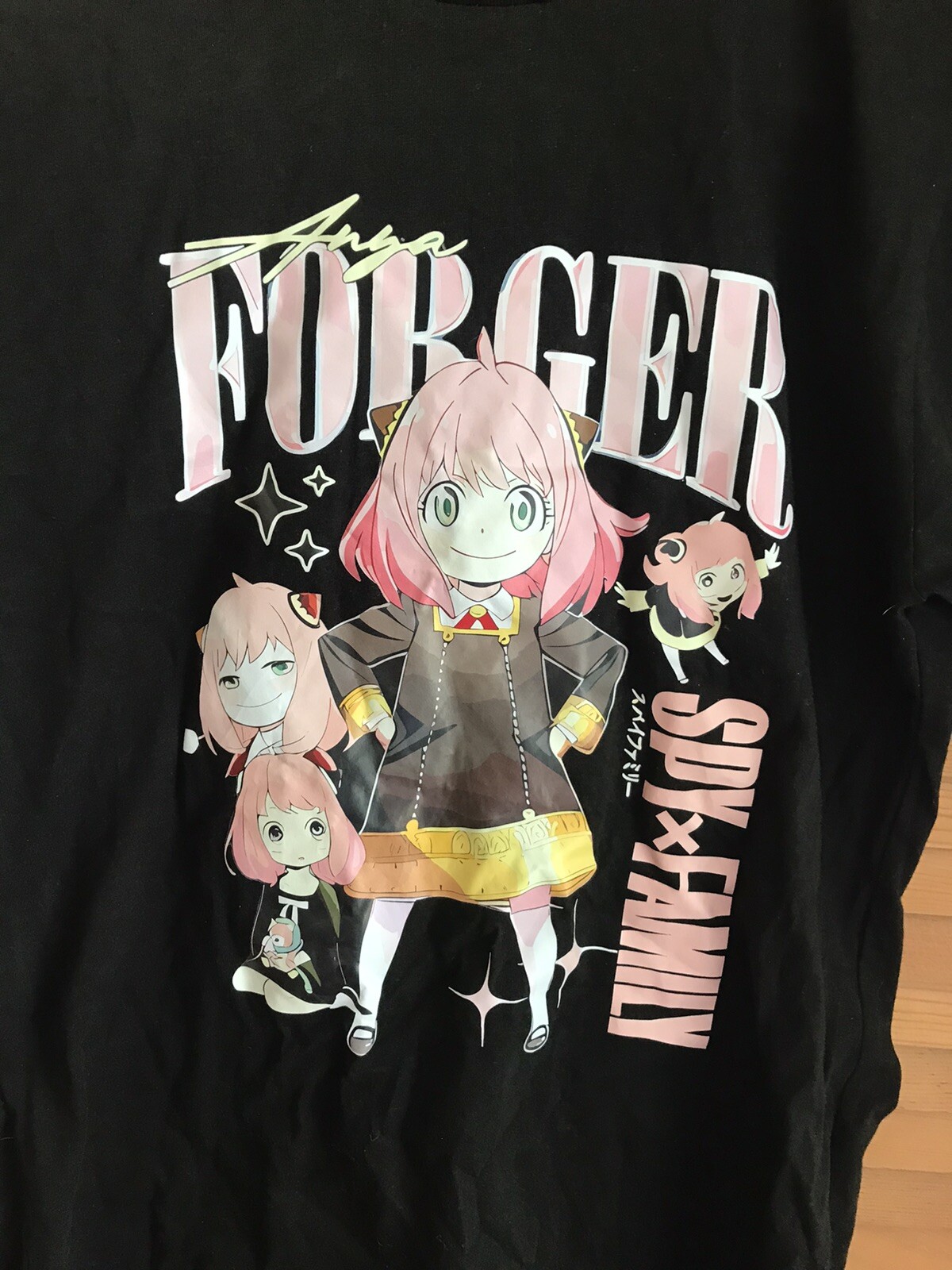 Anya Forger Spy x Family Unisex Size Small Black t-shirt Anime Manga by ATBA3LI gallery