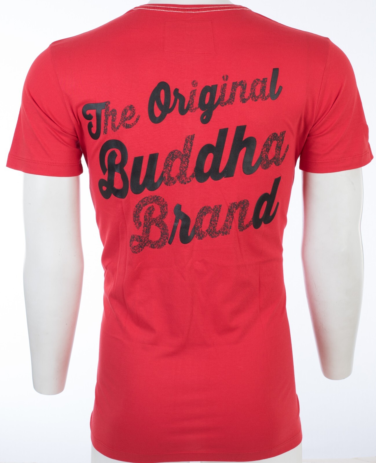 $89 TRUE RELIGION Red ORIGINAL BUDDHA FACE Short Sleeve Designer Graphic T-shirt gallery