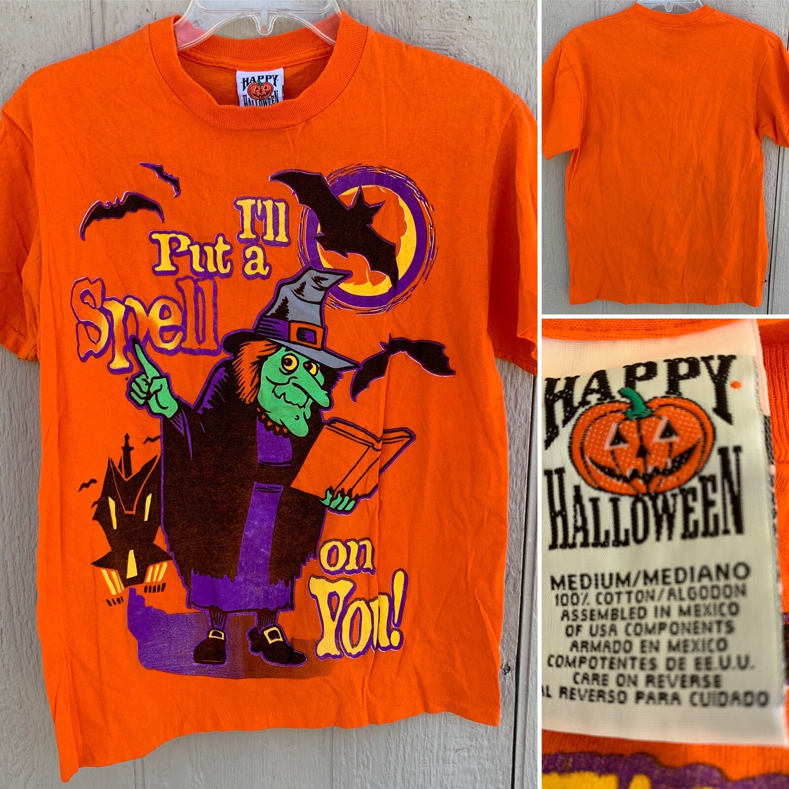 Vintage I’ll Put A Spell On You T-Shirt Single Stitch Happy Halloween M 90s