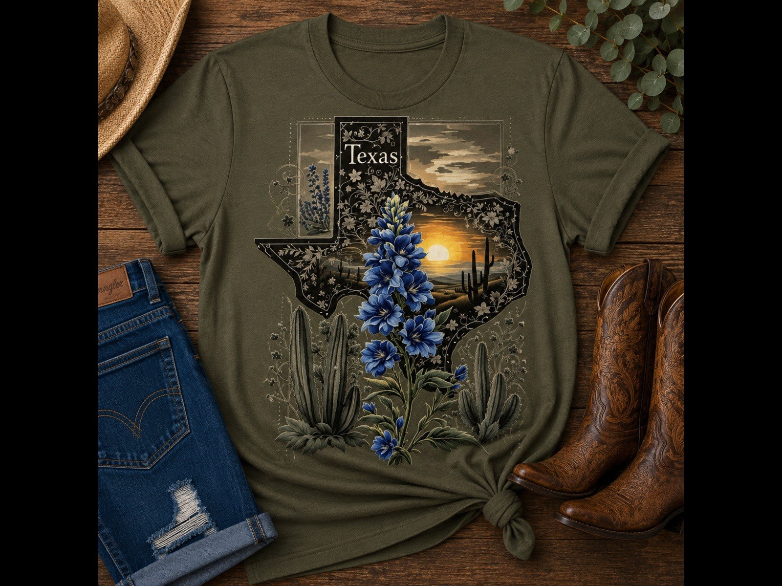 Custom Graphic T-Shirt/Country, Western, Fishing, Camping, Farm, Patriotic gallery