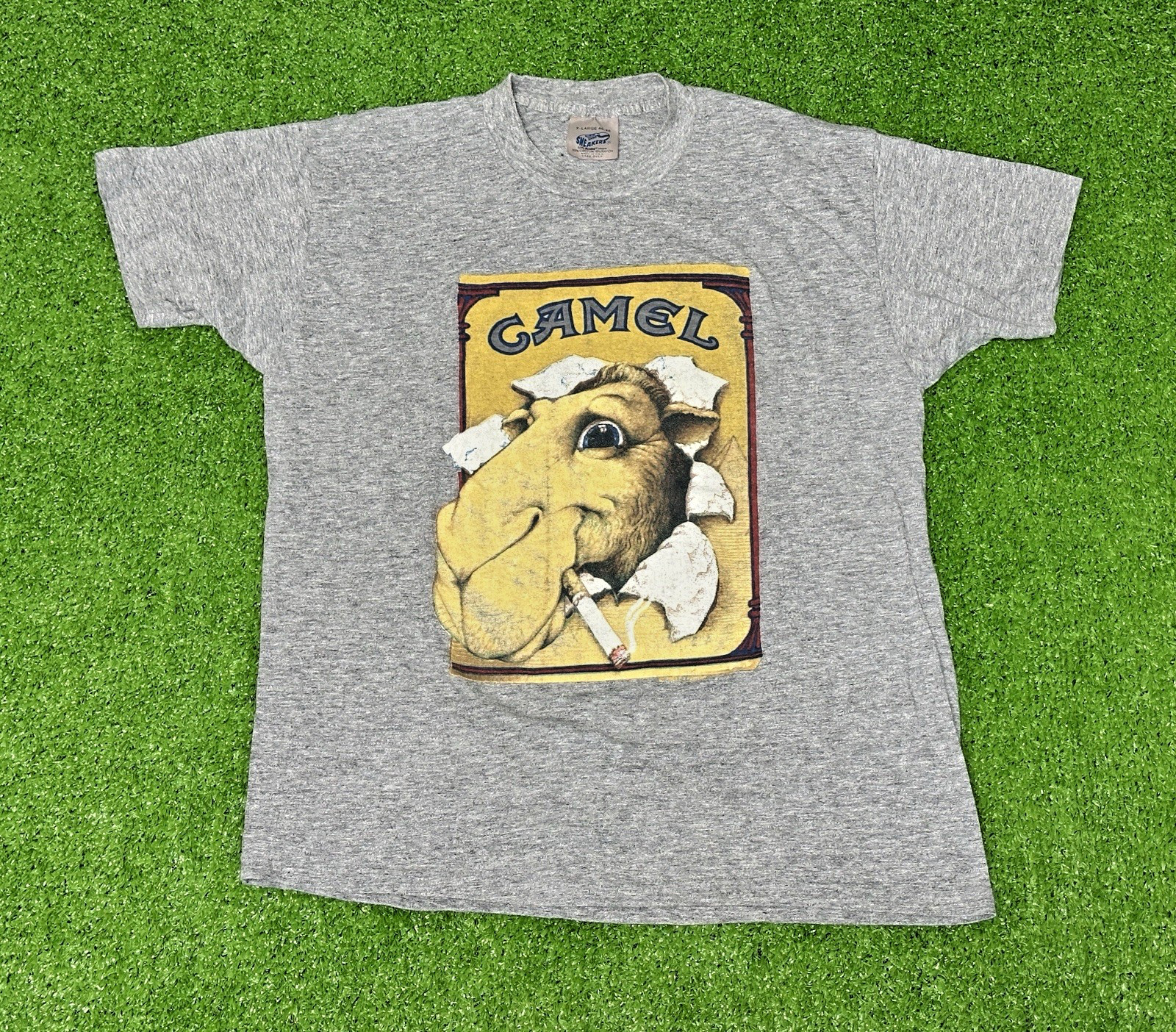 Vintage Camel T-Shirt XL 80s Joe Camel Cigarettes Single Stitch USA – EXCELLENT!