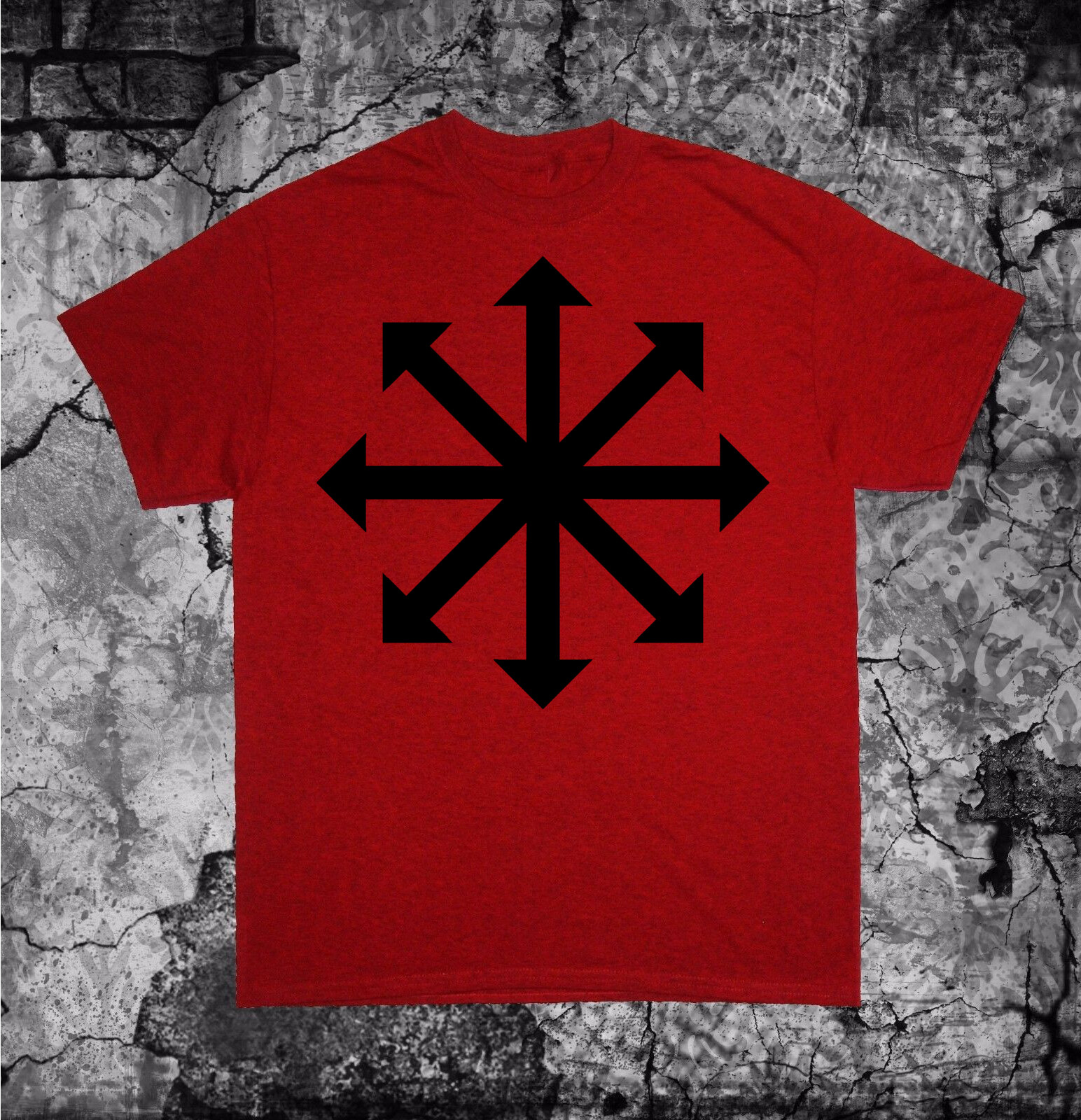 Chaos Symbol Shirt - Occult pentacle star Punk Metal grunge gothic of cross gallery