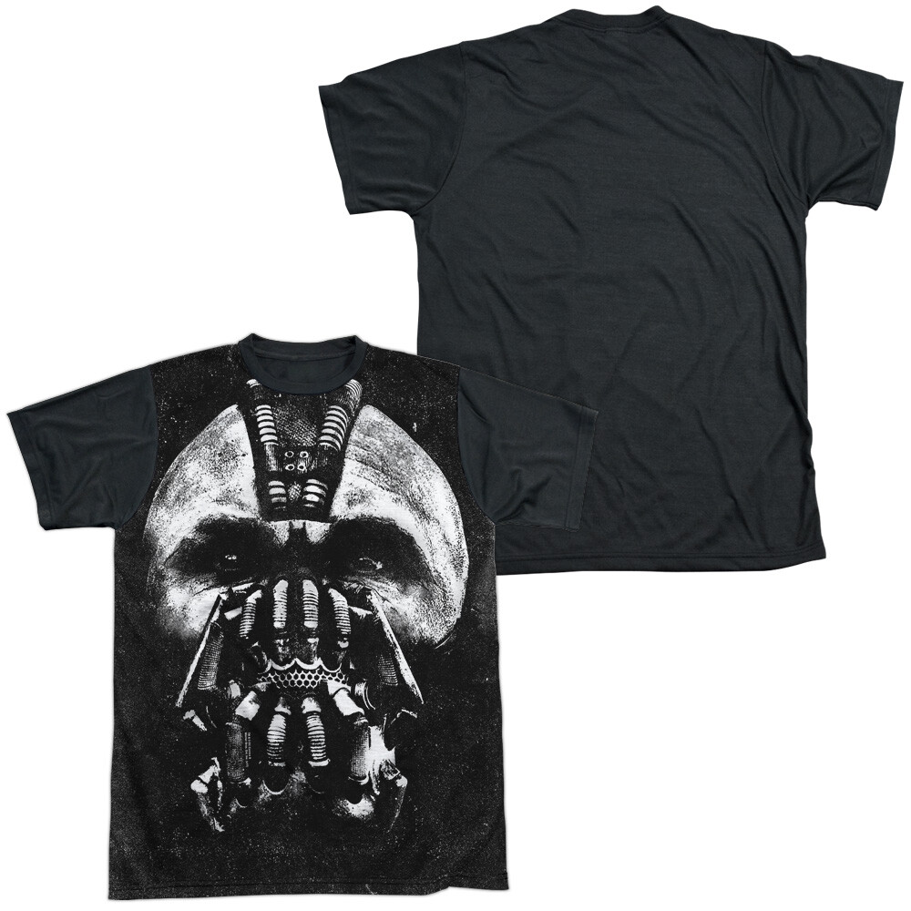 Dark Knight Rises Big Bane Head Adult Costume T Shirt (Black Back), S-3XL gallery