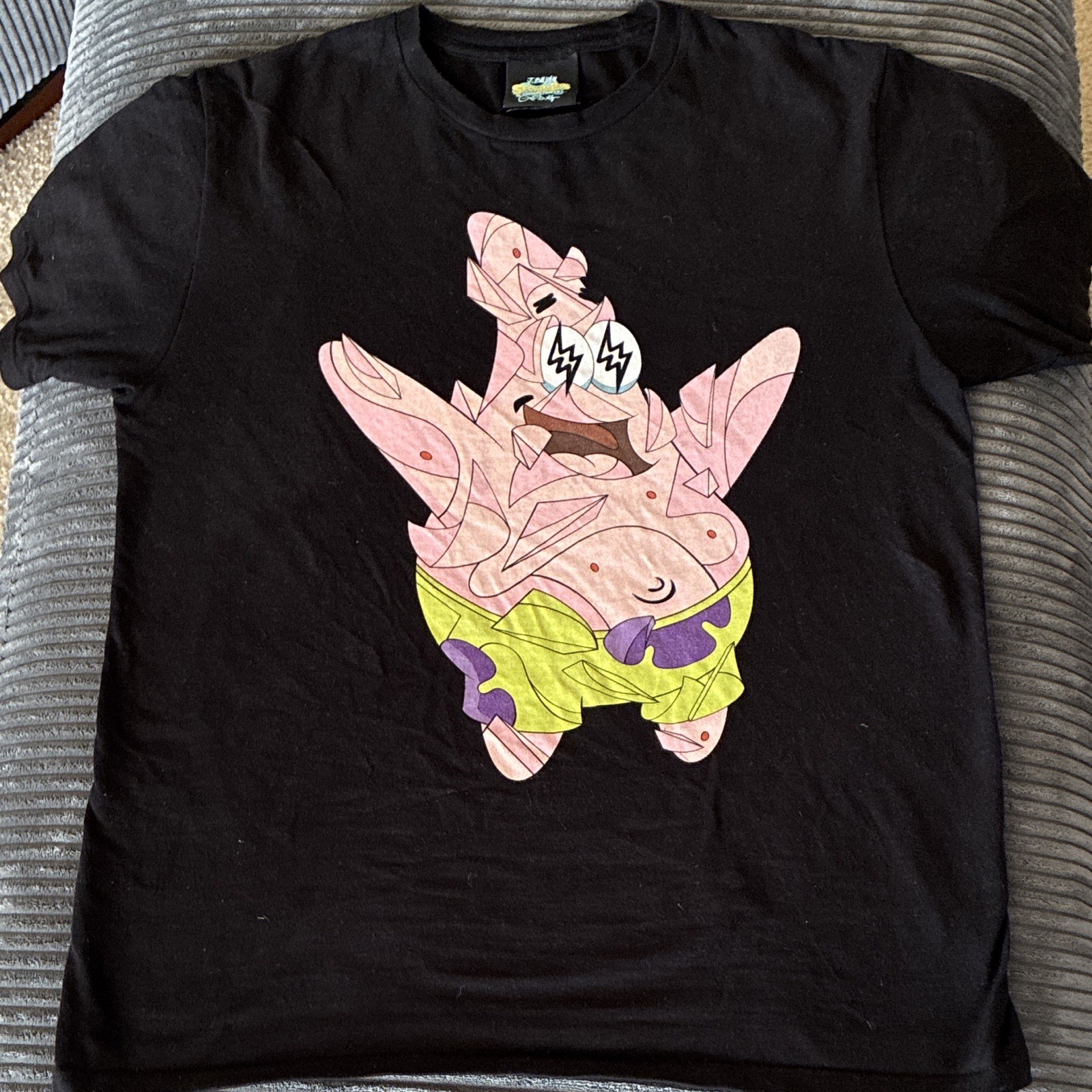 Patrick J Balvin x Louis de guzman t shirt Men Medium Black Spongebob gallery