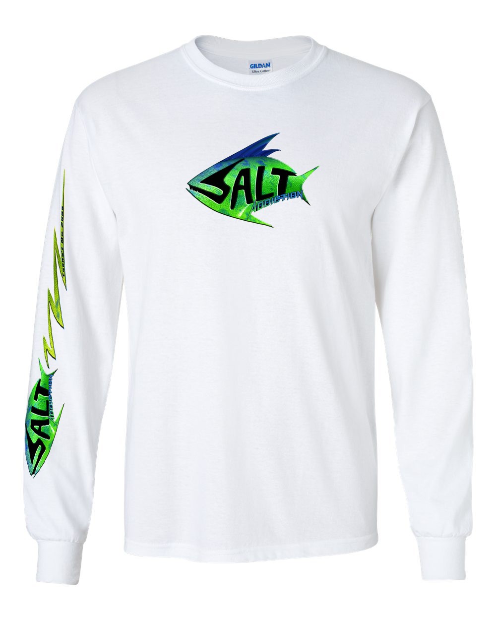 Salt Addiction Saltwater Dolphin Fishing Long Sleeve T Shirt Mahi Mahi gallery