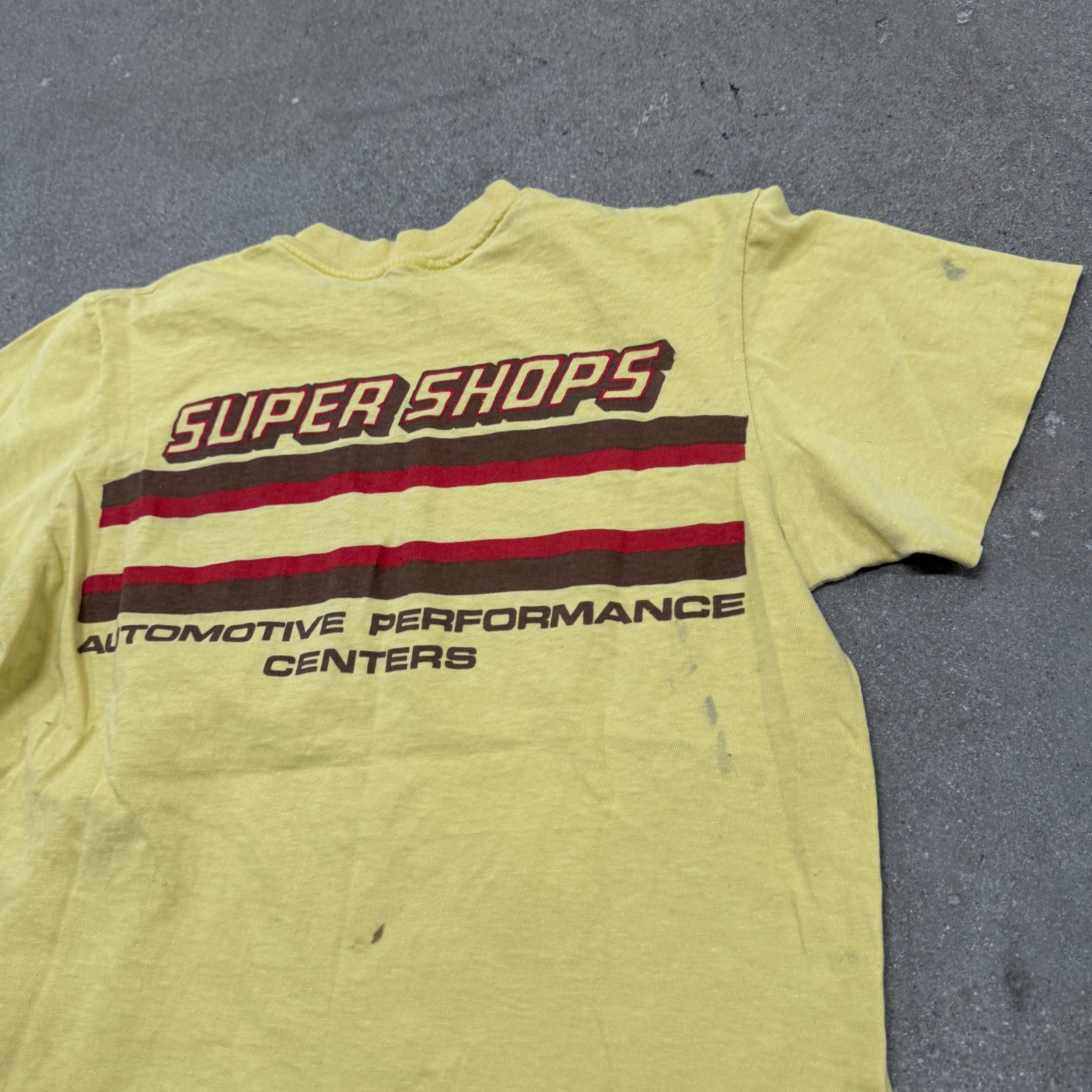 VTG 80s Paint Splatter Hi Cru Stedman T Shirt Mens M Super Shops Automotive Thin gallery