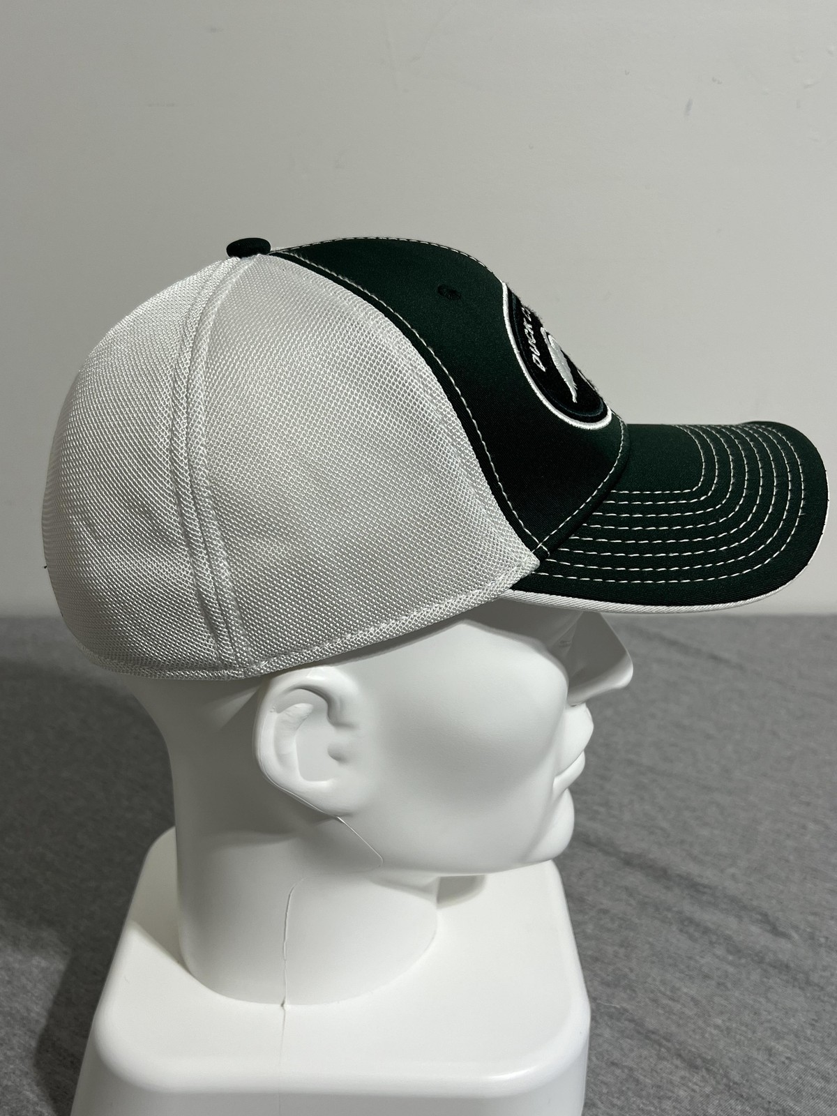 Duck Commander Hat Cap Fitted One Size Green White Mesh Trucker Patch Mens gallery