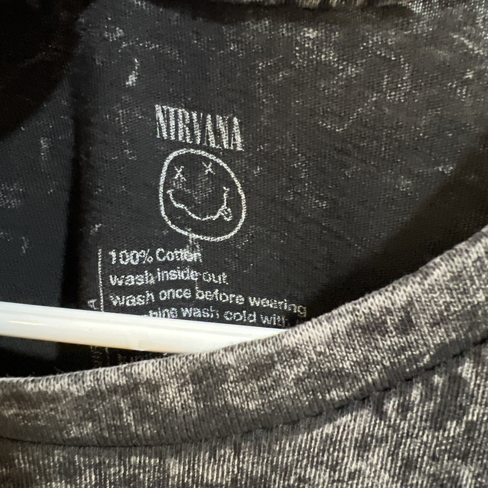 Nirvana Music acid wash t-shirt Size Small Vintage Music 90s hip hop classic 80s gallery
