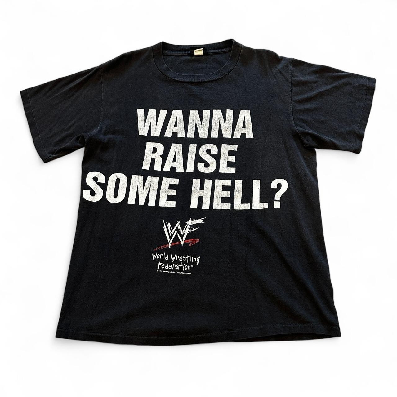 Vtg Stone Cold Hell Yeah Skeleton Shirt Mens L Black 90s WWF Wrestling Tee WWE gallery