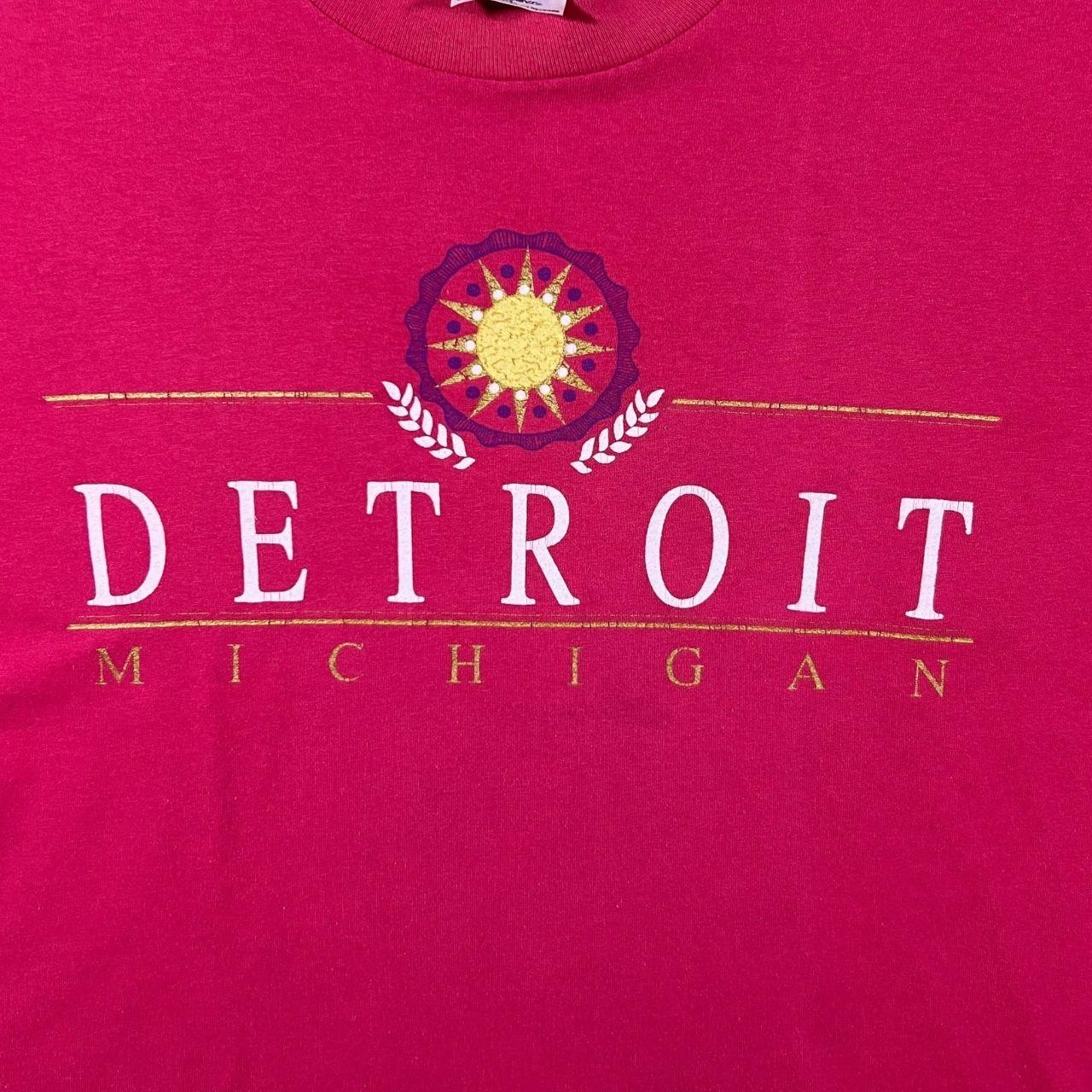 Vintage Teejays Detroit Michigan Tourist Souvenir Single Stitch T-Shirt L XL gallery
