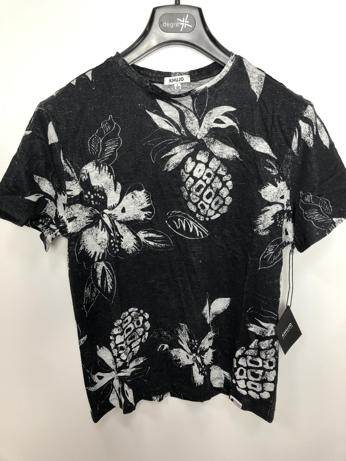 KHUJO Women's T-Shirts Model: Duck Aop Black/White S gallery