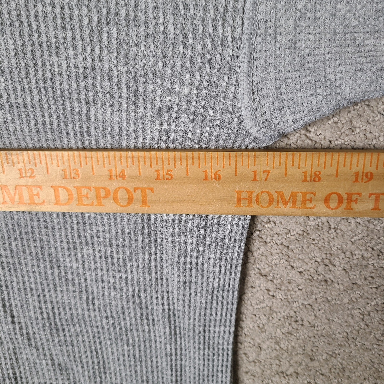 North West Territory Shirt Mens XL Gray Waffle Knit Thermal Long Sleeve USA gallery