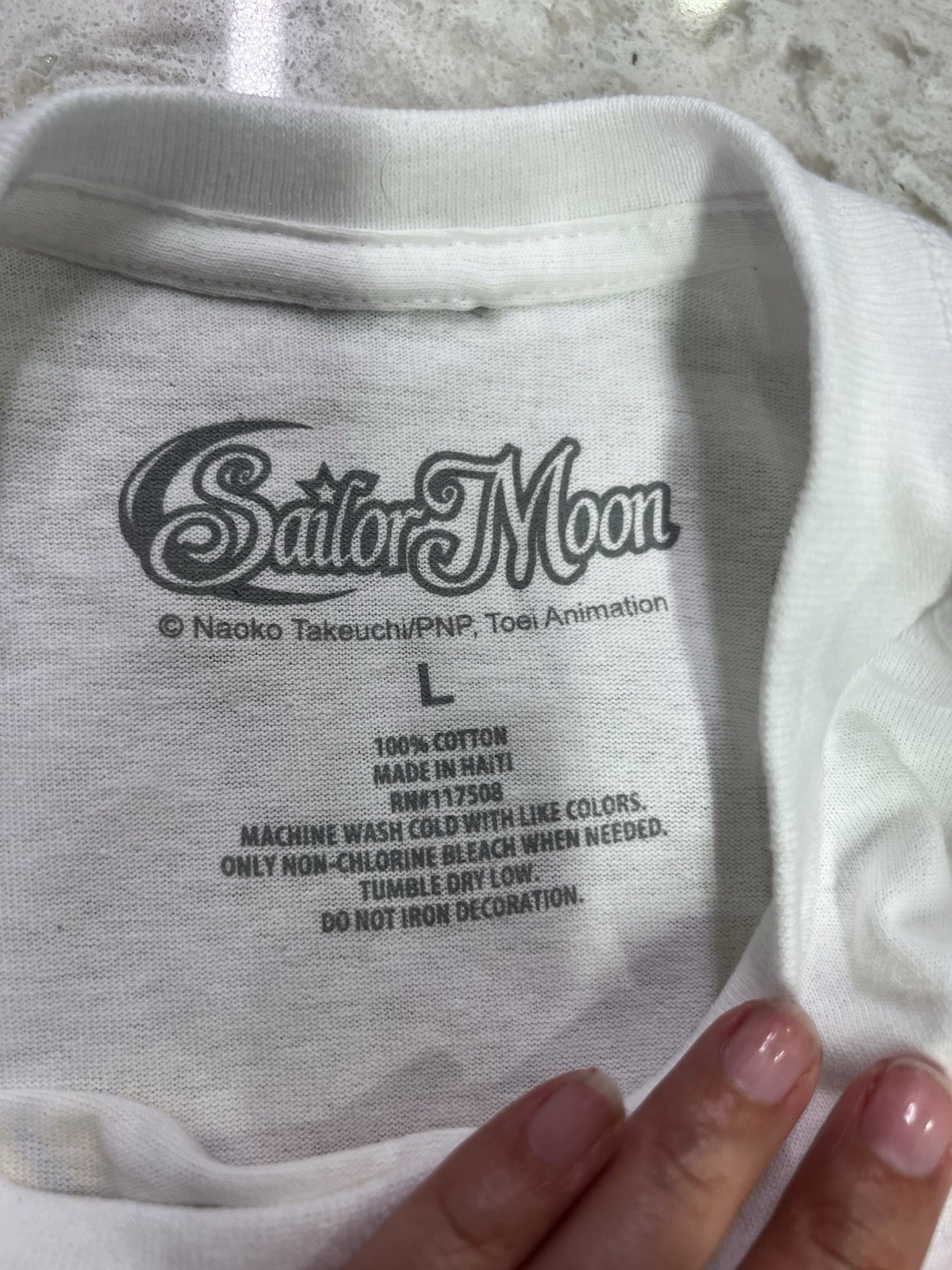 SAILOR MOON Her Eyes Japanese White T-Shirt L Anime Cosplay Fantasy gallery