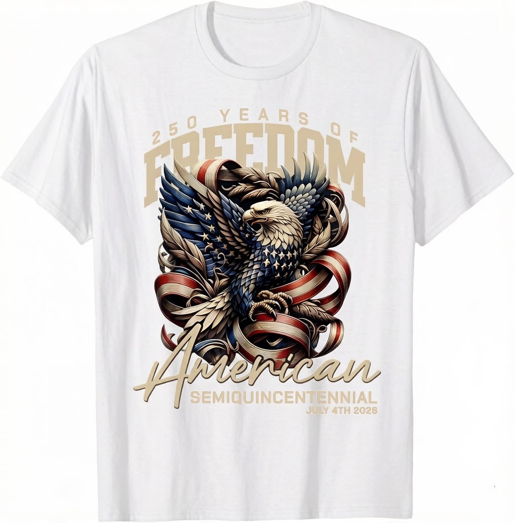 America 250th Celebration 250 Years America Eagle Unisex T-Shirt gallery