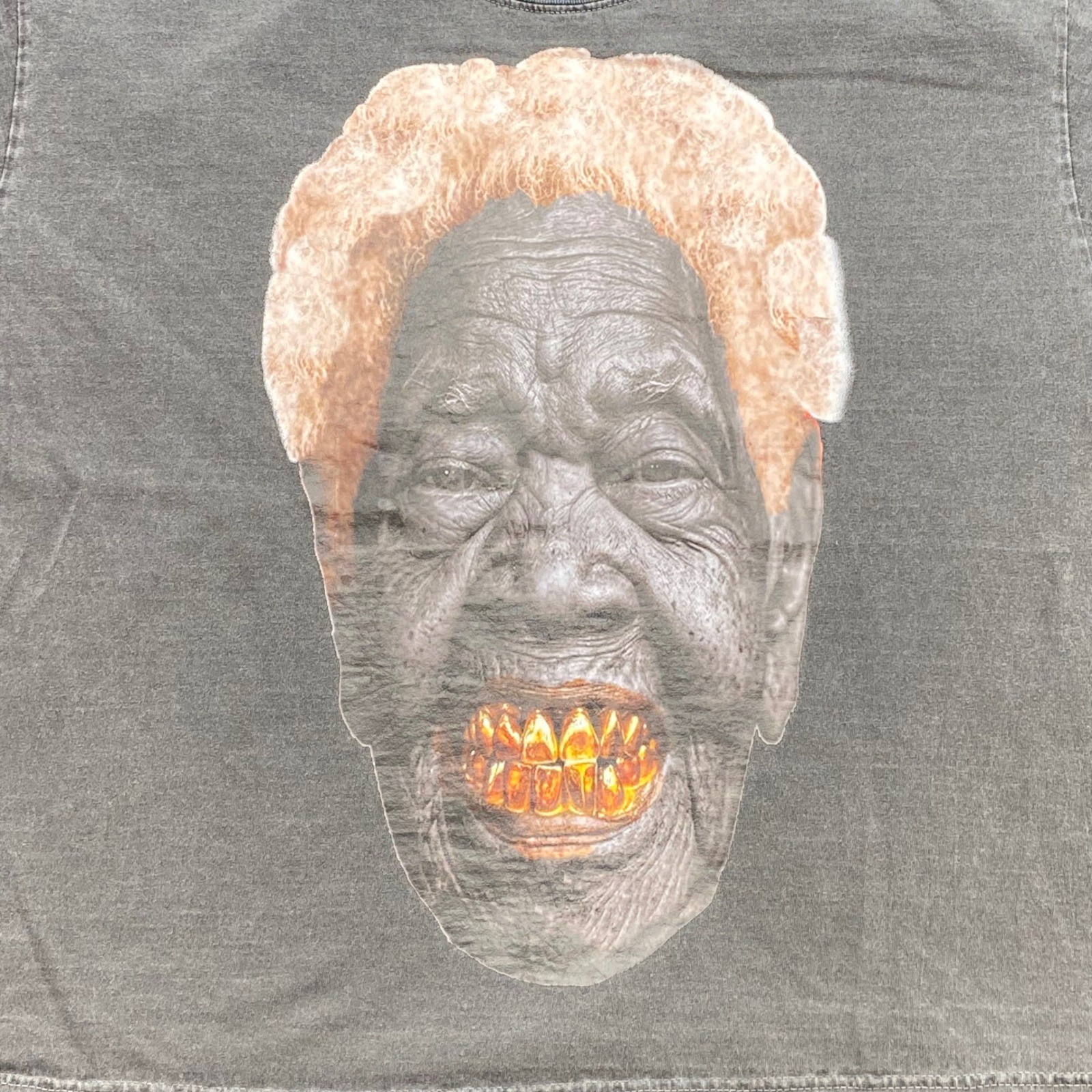 Shaka Wear Graphic TShirt Sz M Mens Gray Streetwear Skater Heavyweight Boxy Crop gallery