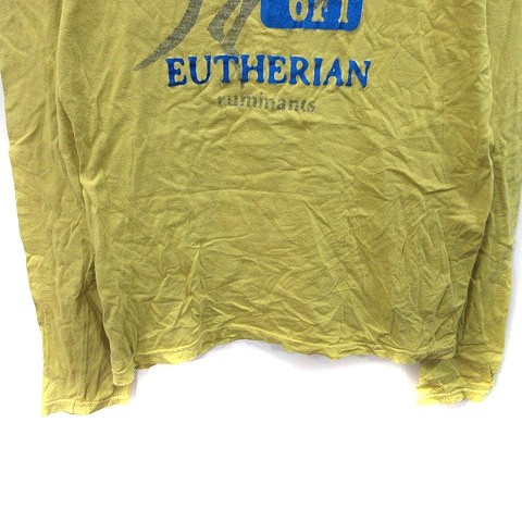 Journal Standard Long Sleeve T-Shirt M Yellow Cut and Sewn Used gallery