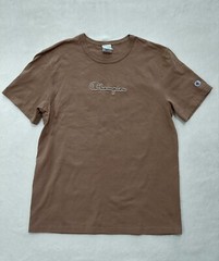 CHAMPION T-Shirt Men’s Size Medium Cactus Rainbow Graphic Brown Embroidered Logo