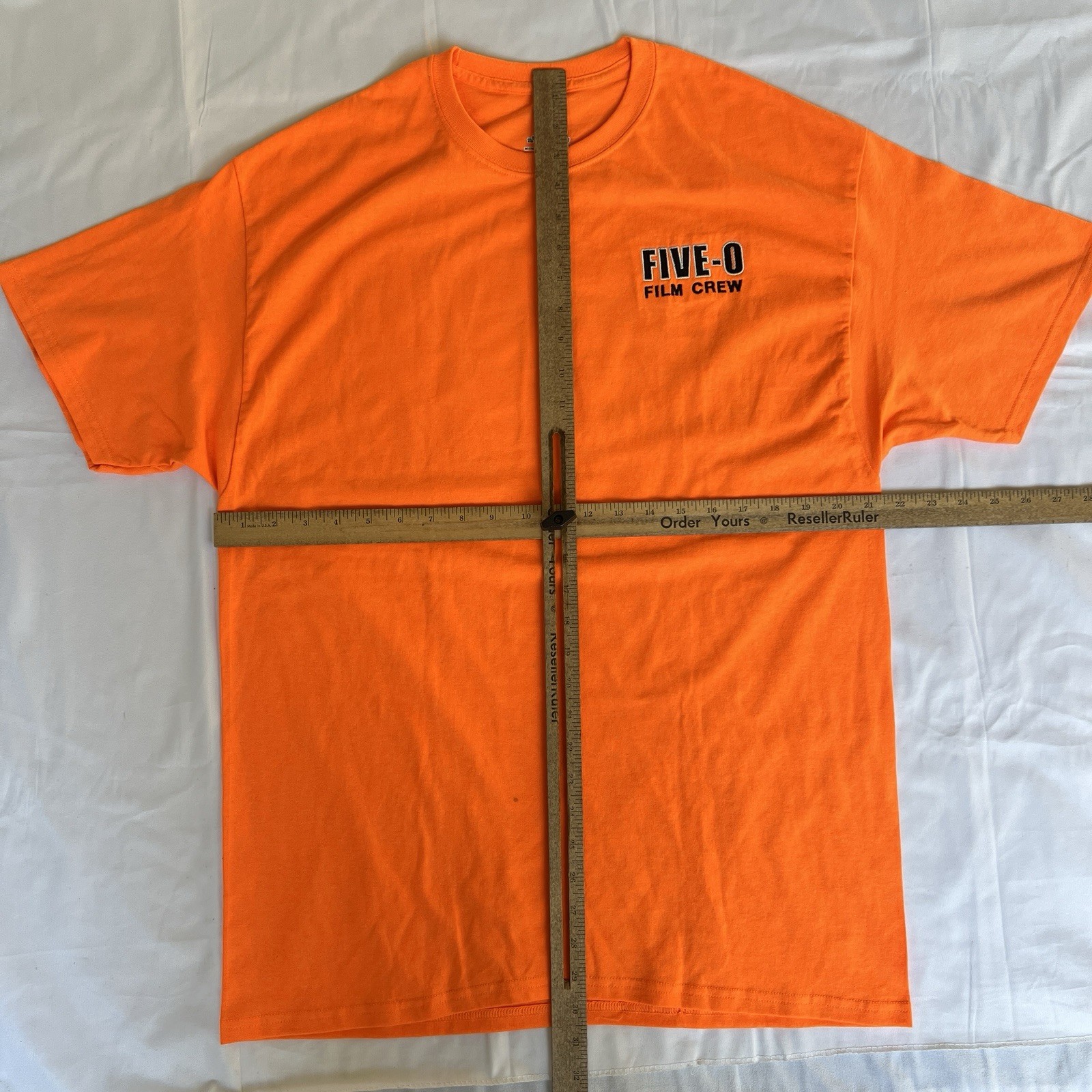 Hawaii Five-O Shirt XL Orange Senior Staff Film Crew Embroidered Crime TV 3133 gallery