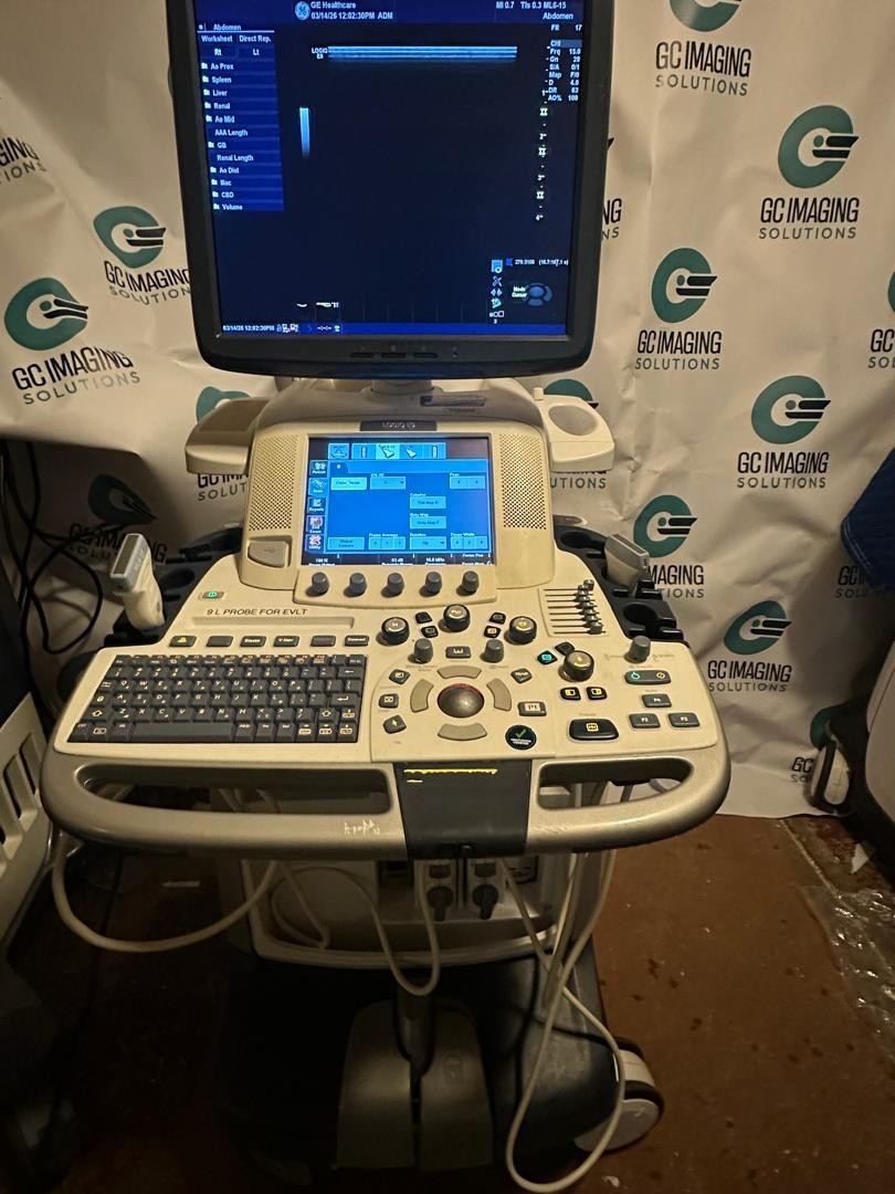 GE LOGIQ E9 ULTRASOUND MACHINE WITH 2 PROBES (ML6-15, 9L-D) YOM:11/2010