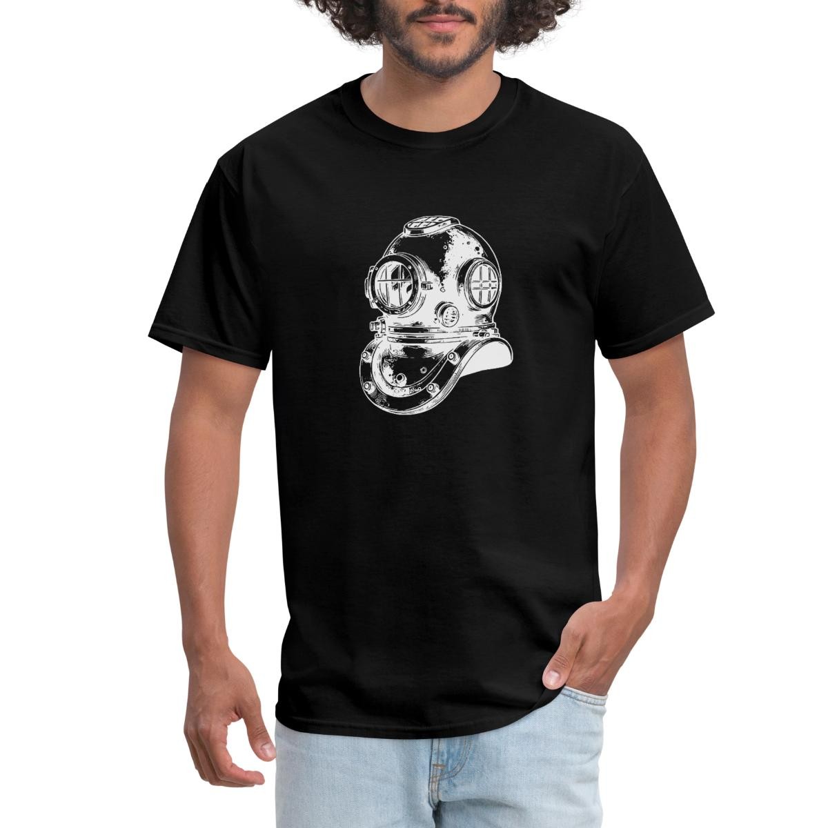 Historic Antique Diver Helmet Men’s T-Shirt