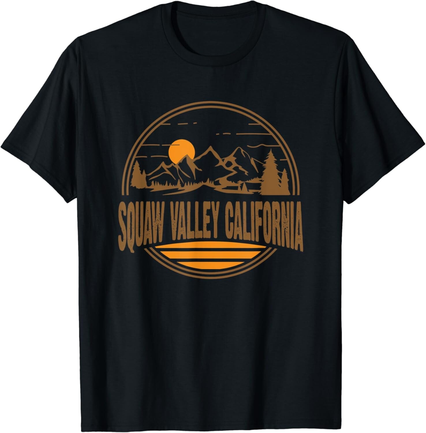 Vintage Squaw Valley California Mountain Hiking Gift Unisex T-Shirt gallery