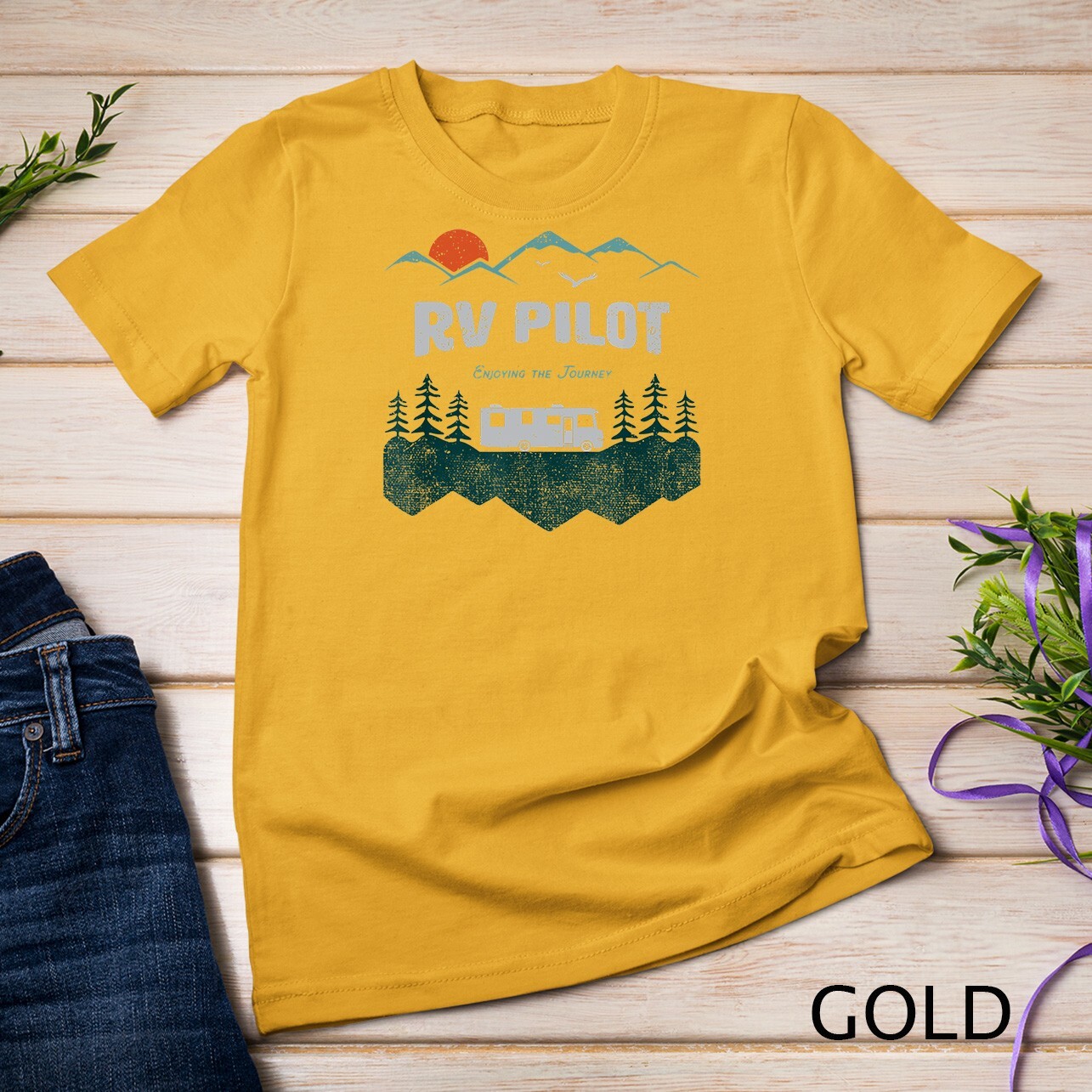 RV Pilot Camping Shirt Motorhome Travel Vacation Gift Unisex T-shirt gallery
