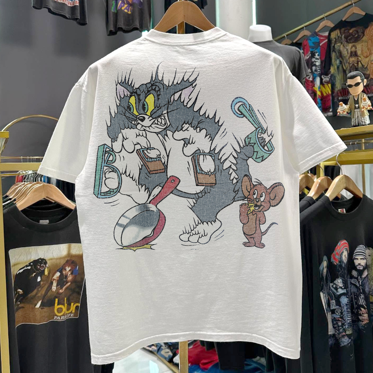 90s Tom And Jerry Promo T-Shirt White XXL gallery