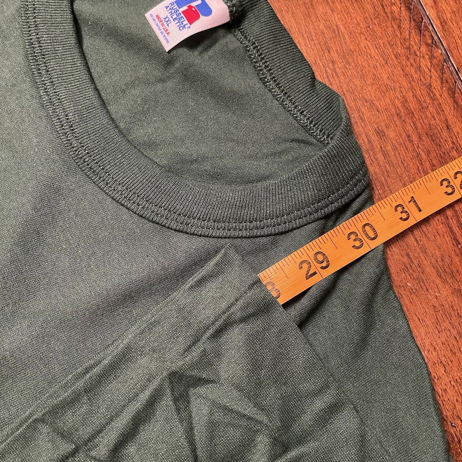 Vtg Russell Athletic XXL Pine Green Basic T-Shirt NWOT 27 gallery