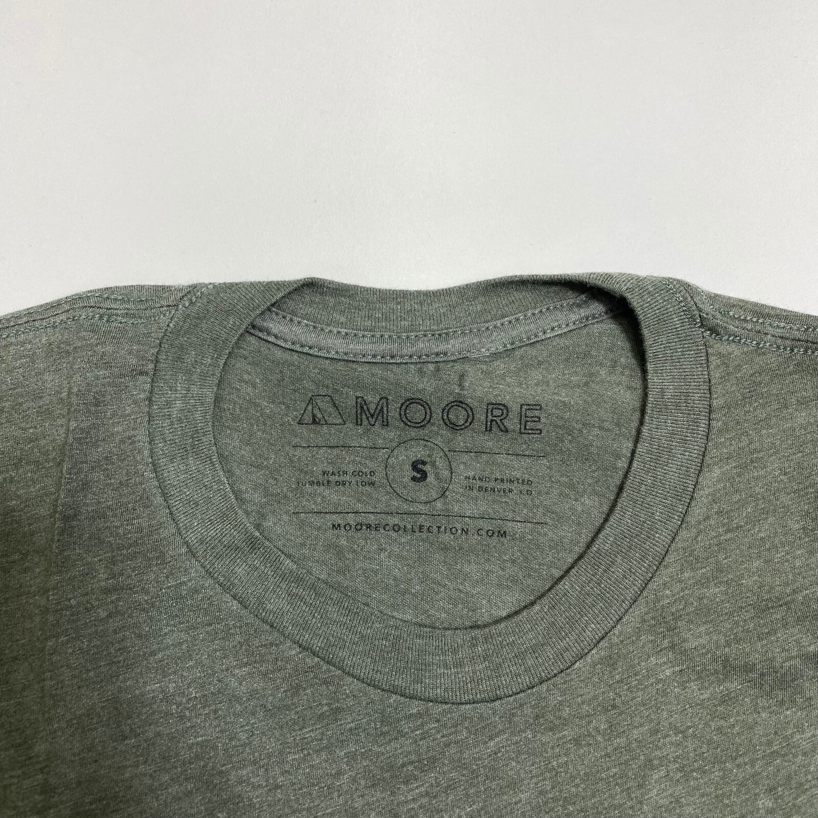 Moore T-Shirt Mens S Olive Green Short Sleeve Crew Neck Camping Outdoor Hiking gallery