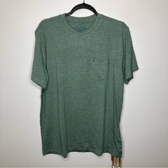 NWT DUCK CAMP Original Bamboo Tee Heathered Sea Drift Large