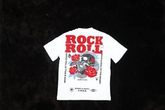 Tenaciti Studio RR Rock & Roll Tee Short Sleeve Graphic T-Shirt White Mens M