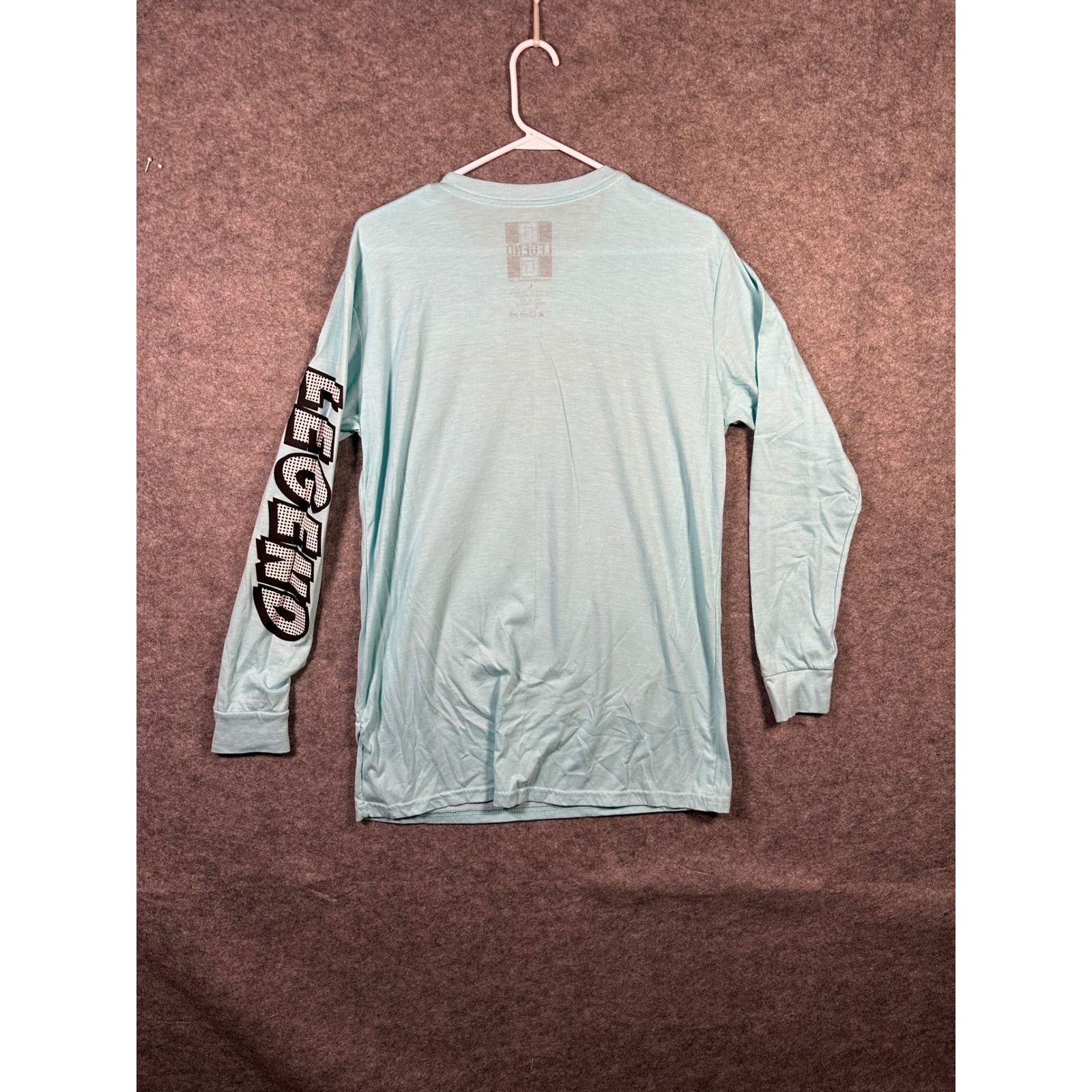 Legend Comic Bear Graphic Long Sleeve T Shirt Mens Size L, Blue Novelty gallery