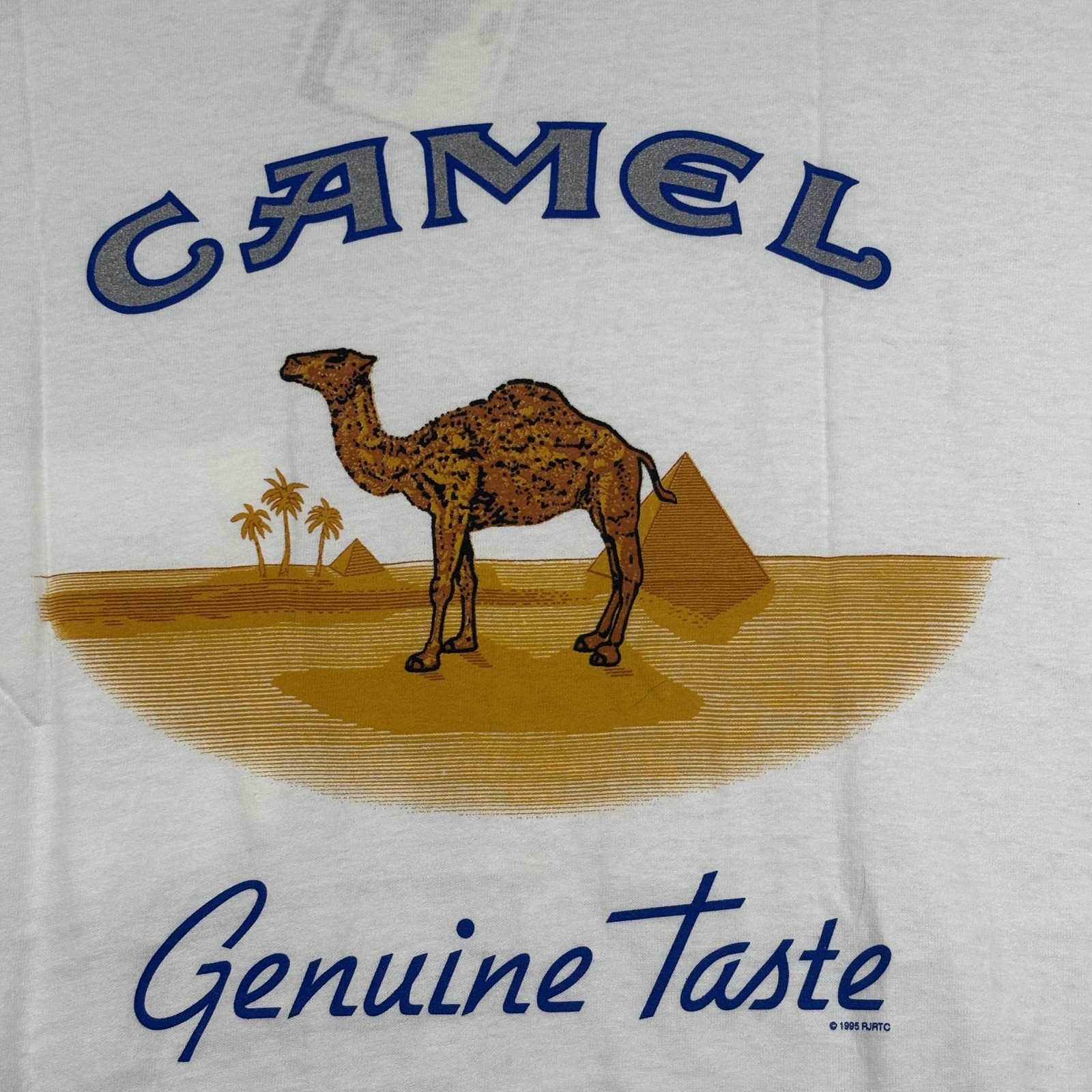 American Born T-Shirt Men's XL White Camel Cigarette Made In USA 100% Cotton gallery