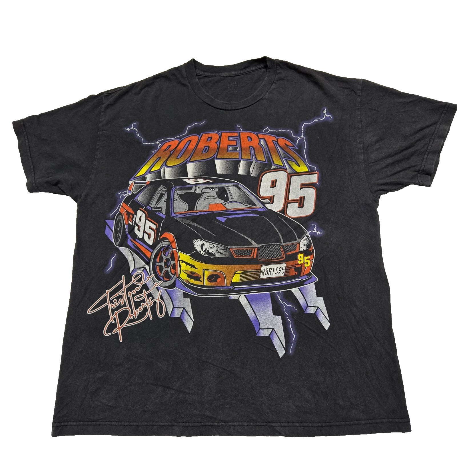 Vintage J Galt T-Shirt Unisex One Size Racing Triston Roberts 95 Cars Graphic gallery