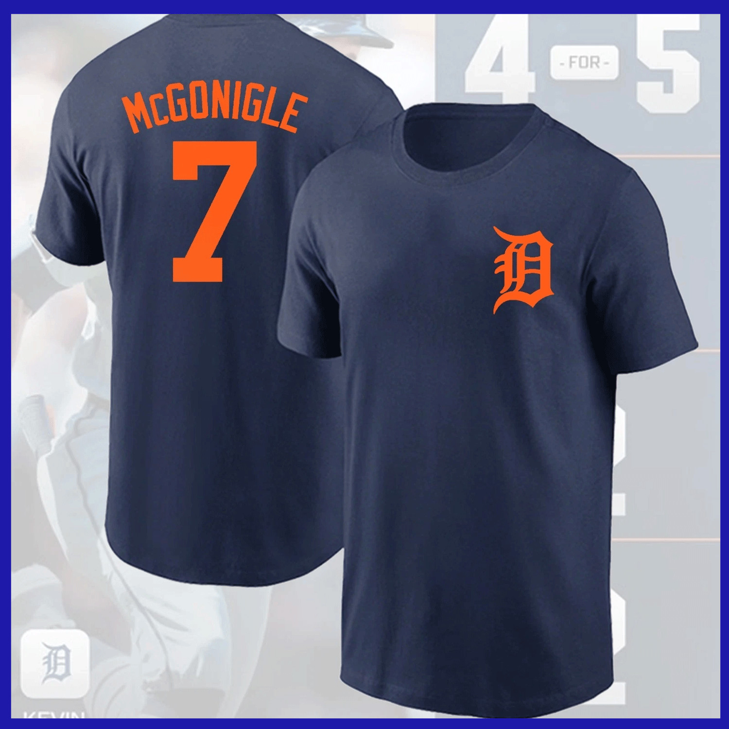 SALE OFF!!! Kevin #7 McGonigle Detr0it Ti9ers 2026 Player Name & Number for Fans gallery