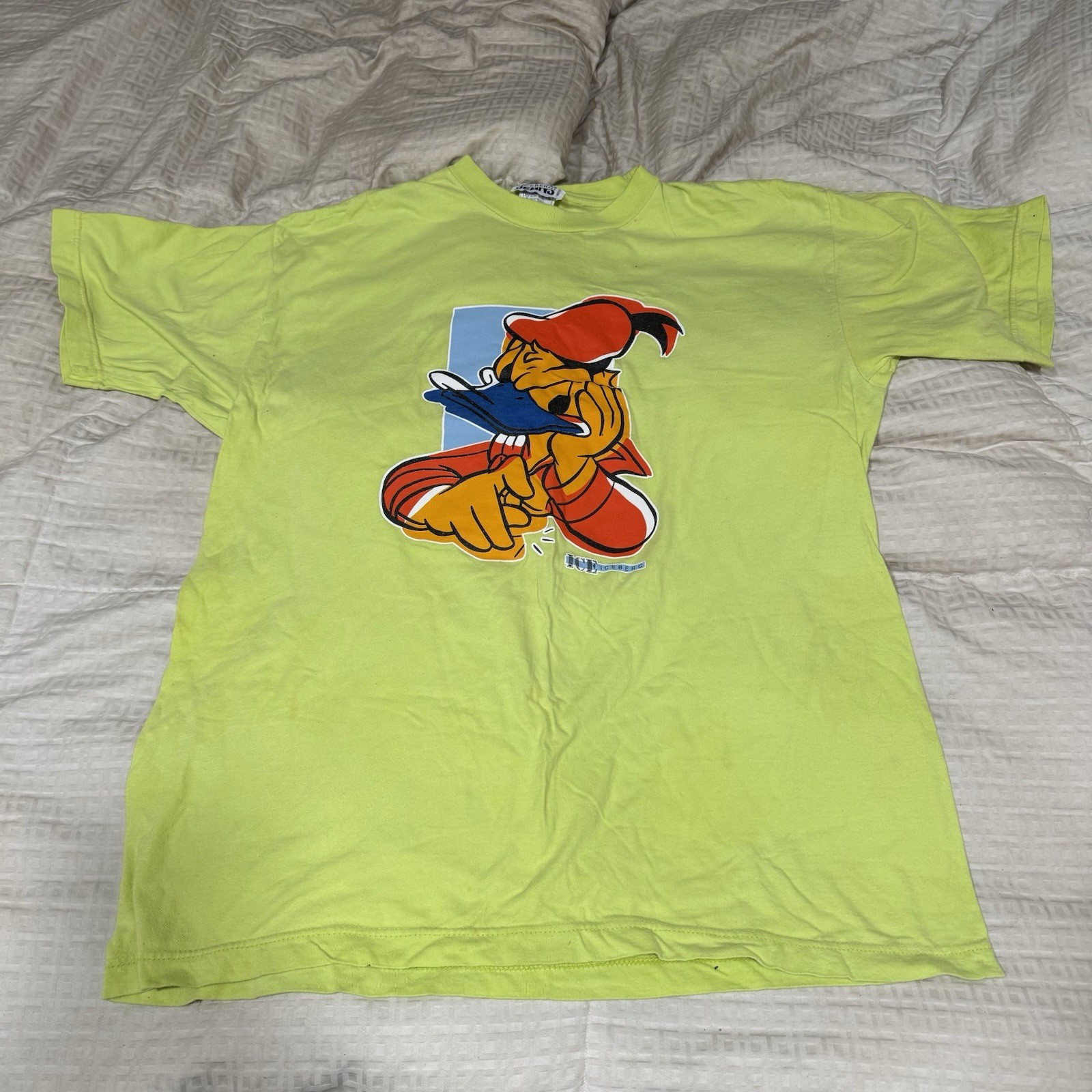 Vintage Iceberg Donald Duck Graphic T-Shirt Men's Size XXL 2XL Made in USA gallery