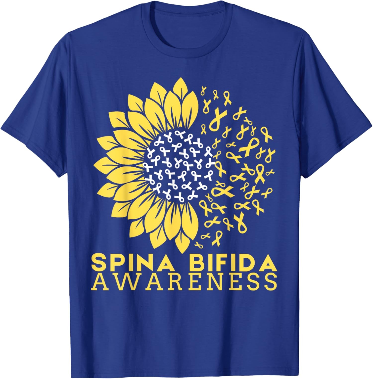 Spina Bifida Awareness Month Sunflower Ribbon T-Shirt gallery
