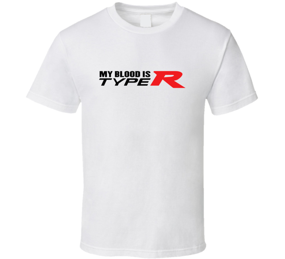 Car My Blood Type R Cars Lover Funny T-Shirt Tee Mens Womens Gift New gallery