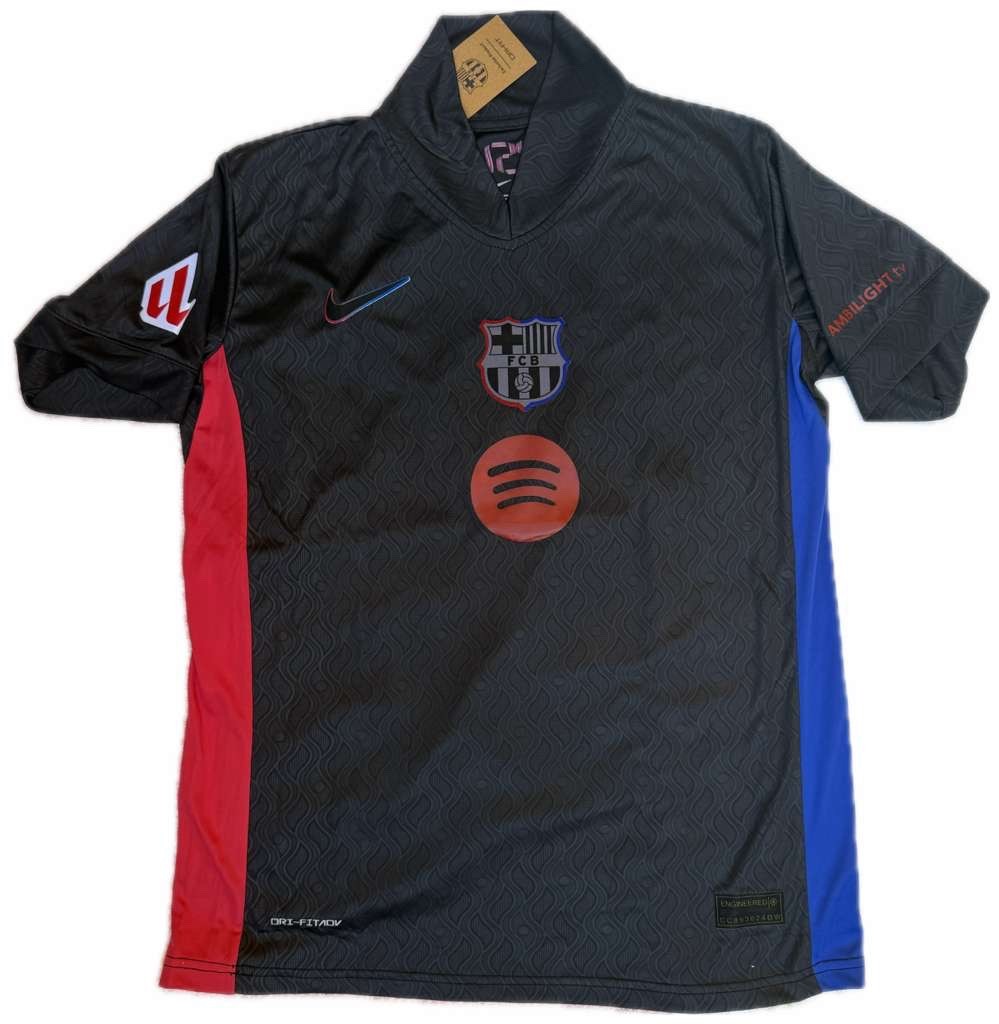 FC Barcelona Lamine Yamal #19 Black Soccer Jersey Shorts Set Men 2XL NWT gallery