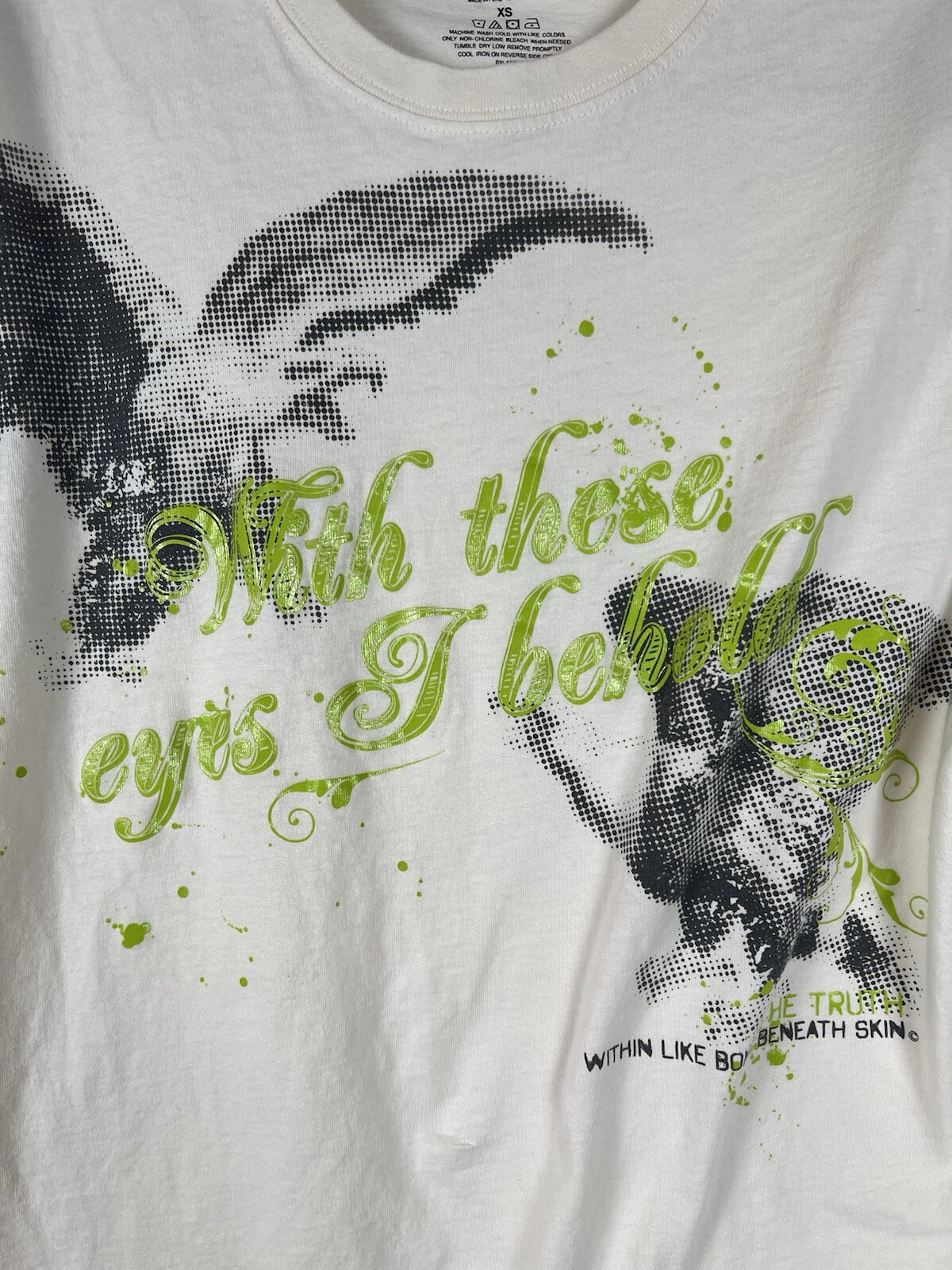 Express Men's Graphic T-Shirt XS Pale Yellow Short Sleeve gallery