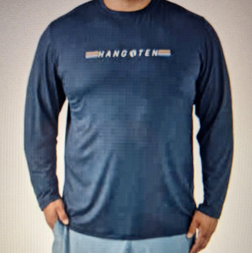 Hang Ten Men's UPF 50+ Protection Quick Dry Sun Tee Shirt Blue Size XL New gallery