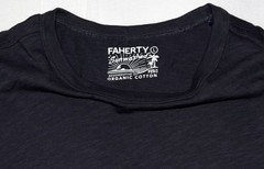 Faherty Men’s LS Sunwashed Regenerative Cotton Tee Shirt Dune Navy Size Large