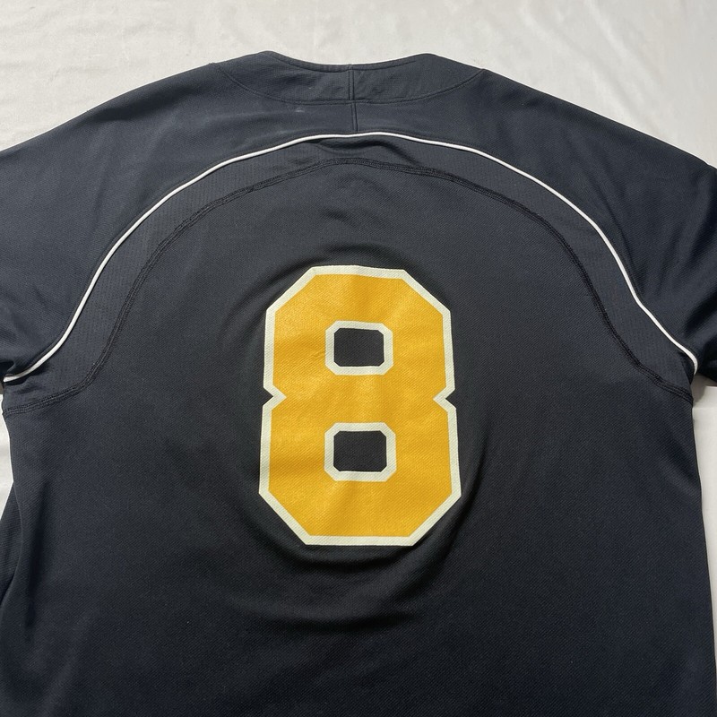 Under Armour Baseball Jersey Men’s Small Black Yellow “C” Logo #8 Sportswear Y2K gallery