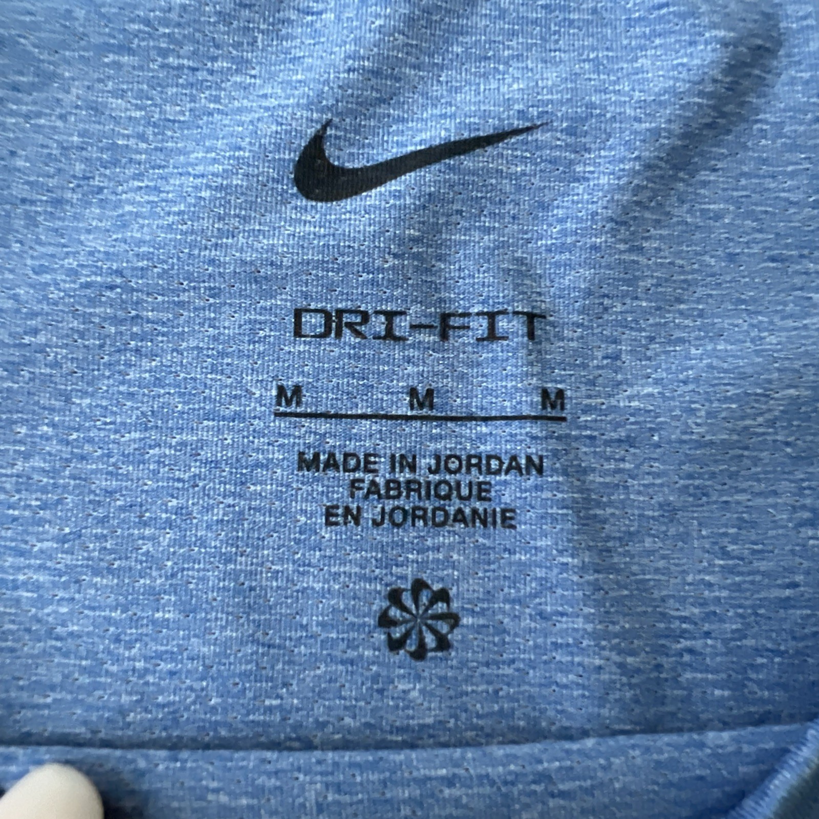 Nike Dri FIT Training T Shirt Mens M Blue Raglan Sleeve Performance Stretch gallery