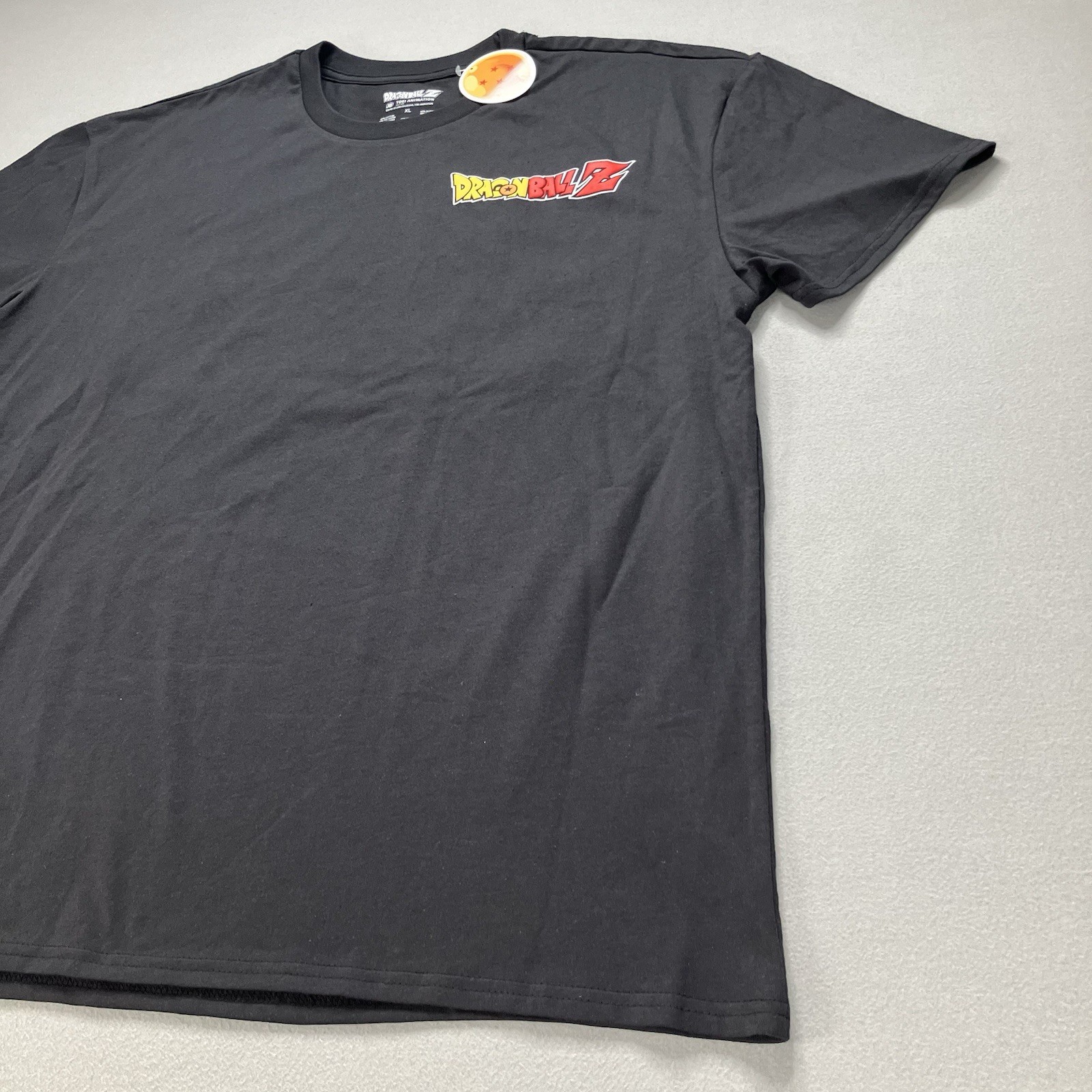 Dragon Ball Z Crew Neck Double Sided Graphic Print T-Shirt Black Men's Size XL gallery